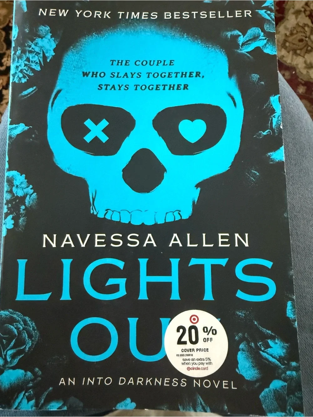 Lights Out by — Blue & Black Decorative Coffee Table Book